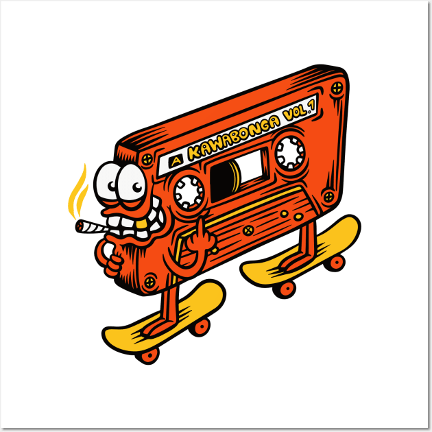 Punk Rock mixtape (front print) Wall Art by Joe Tamponi